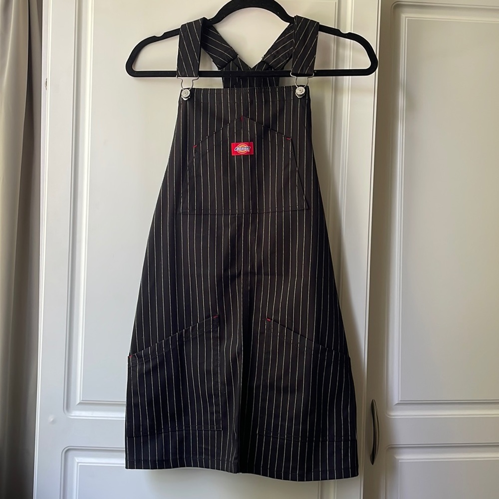 Brand New Dickies Black n White Overall Dress